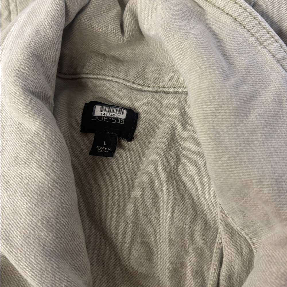 Joe's Jeans Lexi Jumpsuit Wide Leg Green 1 - PC Sz Large L Faded Sage Green - Picture 4 of 4